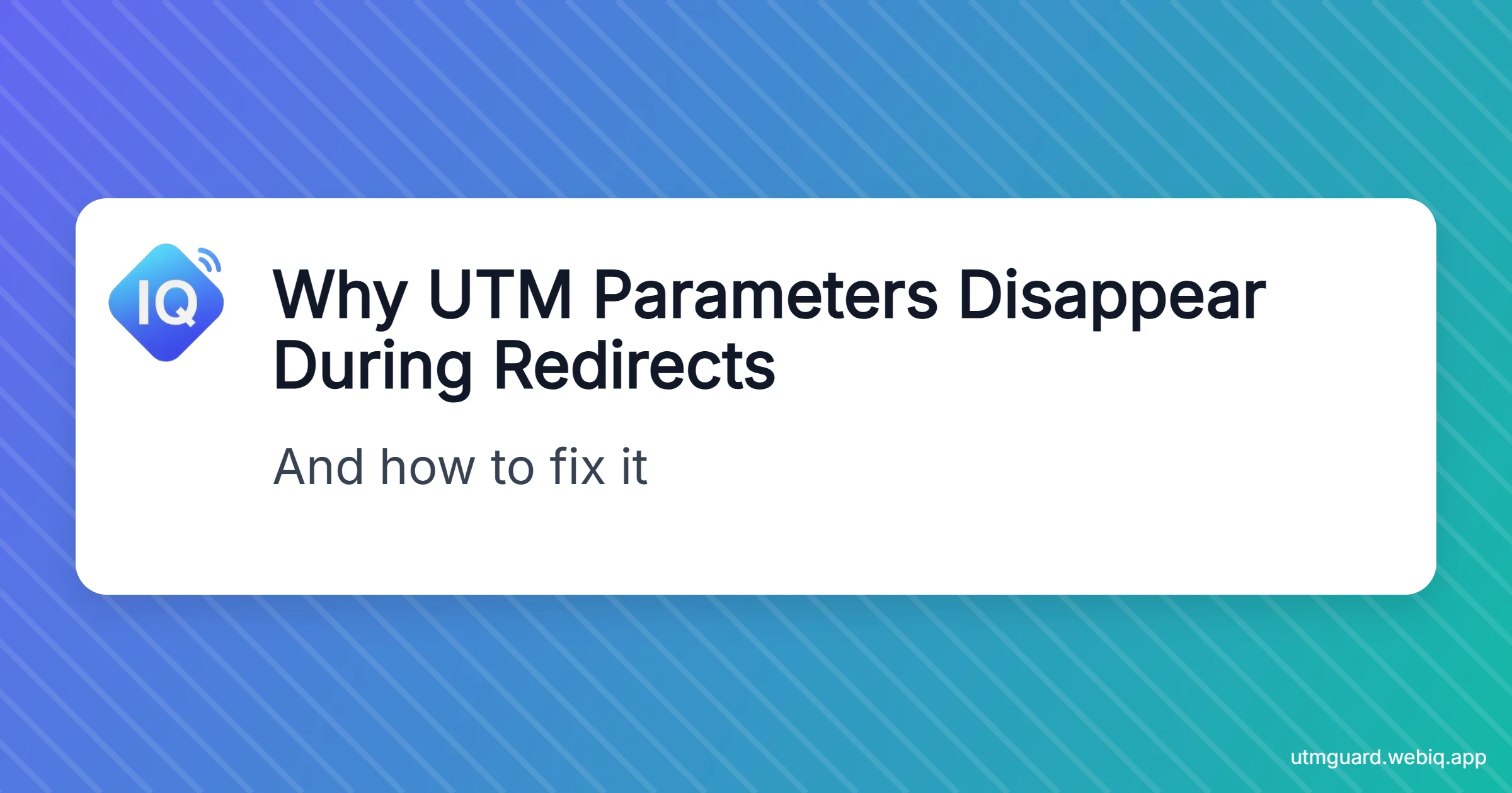 Guide to fixing UTM parameters disappearing during redirects